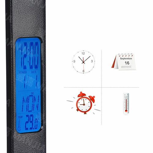 3-in-1 Lampe mit Handy-Ladefunktion, Uhr & Thermostat