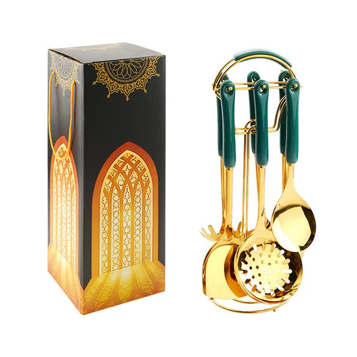 Edelstahl-Küchenutensilien 6-teiliges Kochgeschirr-Set