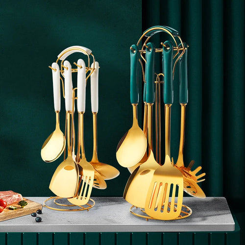 Edelstahl-Küchenutensilien 6-teiliges Kochgeschirr-Set