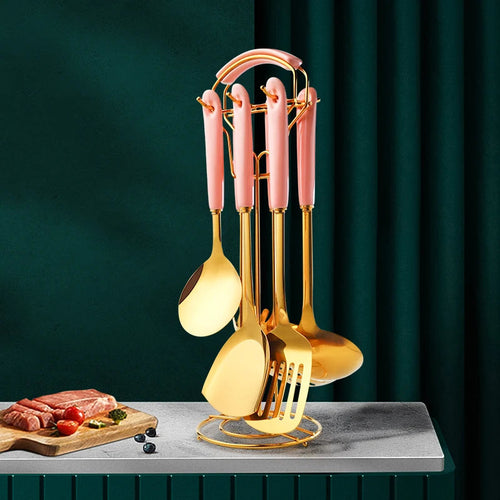 Edelstahl-Küchenutensilien 6-teiliges Kochgeschirr-Set