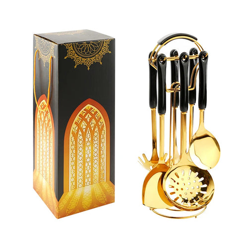 Edelstahl-Küchenutensilien 6-teiliges Kochgeschirr-Set